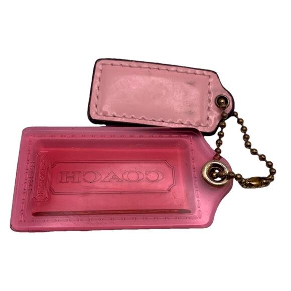 Y2k COACH Poppy Pink Replacement Hangtag Bag - Picture 2 of 3